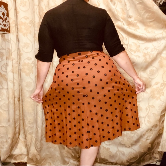 True vintage 1940’s Black/Rust crepe dress RARE larger size! 16 - Picture 3 of 13